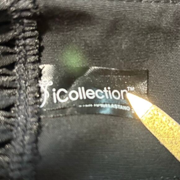 ICOLLECTION Corset Blk Sz 44 Cosplay Costume Dark Fairy Core Witchy Biker Edgy - Picture 6 of 10